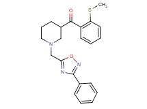[2-(methylthio)phenyl]{1-[(3-phenyl-1,2,4-oxadiazol-5-yl)methyl]-3-piperidinyl}methanone