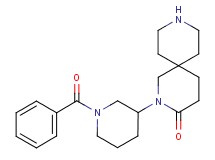 2-(1-benzoyl-3-piperidinyl)-2,9-diazaspiro[5.5]undecan-3-one hydrochloride