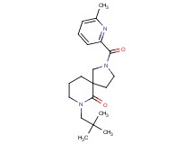 7-(2,2-dimethylpropyl)-2-[(6-methyl-2-pyridinyl)carbonyl]-2,7-diazaspiro[4.5]decan-6-one