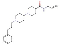 N-allyl-1'-(3-phenylpropyl)-1,4'-bipiperidine-4-carboxamide
