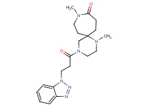 4-[3-(1H-1,2,3-benzotriazol-1-yl)propanoyl]-1,9-dimethyl-1,4,9-triazaspiro[5.6]dodecan-10-one