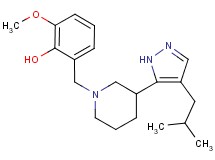 2-{[3-(4-isobutyl-1H-pyrazol-5-yl)-1-piperidinyl]methyl}-6-methoxyphenol