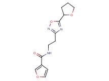 N-{2-[5-(tetrahydrofuran-2-yl)-1,2,4-oxadiazol-3-yl]ethyl}-3-furamide