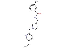 N-({1-[(5-ethylpyridin-2-yl)methyl]pyrrolidin-3-yl}methyl)-3-methylbenzamide
