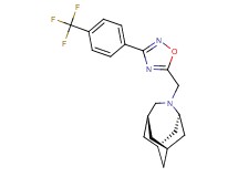 (1R*,3s,6r,8S*)-4-({3-[4-(trifluoromethyl)phenyl]-1,2,4-oxadiazol-5-yl}methyl)-4-azatricyclo[4.3.1.1~3,8~]undecane