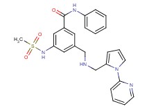 3-[(methylsulfonyl)amino]-N-phenyl-5-[({[1-(2-pyridinyl)-1H-pyrrol-2-yl]methyl}amino)methyl]benzamide