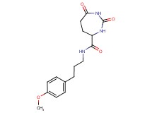 N-[3-(4-methoxyphenyl)propyl]-2,7-dioxo-1,3-diazepane-4-carboxamide