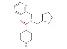 N-(2-pyridinylmethyl)-N-(tetrahydro-2-furanylmethyl)-4-piperidinecarboxamide dihydrochloride
