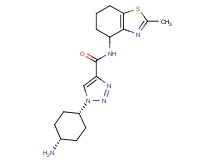 1-(cis-4-aminocyclohexyl)-N-(2-methyl-4,5,6,7-tetrahydro-1,3-benzothiazol-4-yl)-1H-1,2,3-triazole-4-carboxamide