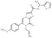 7-allyl-N-[1-(2-furyl)ethyl]-6-(4-methoxyphenyl)-8-oxo-7,8-dihydroimidazo[1,2-a]pyrazine-2-carboxamide