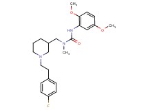 N'-(2,5-dimethoxyphenyl)-N-({1-[2-(4-fluorophenyl)ethyl]-3-piperidinyl}methyl)-N-methylurea