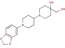 1'-(1,3-benzodioxol-5-yl)-4-(hydroxymethyl)-1,4'-bipiperidin-4-ol