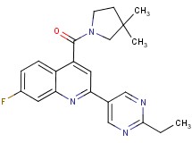 4-[(3,3-dimethylpyrrolidin-1-yl)carbonyl]-2-(2-ethylpyrimidin-5-yl)-7-fluoroquinoline