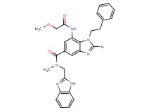 N-(1H-benzimidazol-2-ylmethyl)-7-[(methoxyacetyl)amino]-N-methyl-1-(2-phenylethyl)-1H-benzimidazole-5-carboxamide