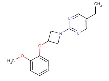 5-ethyl-2-[3-(2-methoxyphenoxy)azetidin-1-yl]pyrimidine
