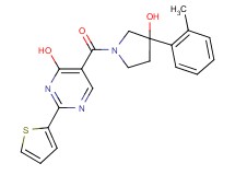 5-{[3-hydroxy-3-(2-methylphenyl)pyrrolidin-1-yl]carbonyl}-2-(2-thienyl)pyrimidin-4-ol