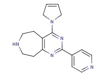 4-(2,5-dihydro-1H-pyrrol-1-yl)-2-(4-pyridinyl)-6,7,8,9-tetrahydro-5H-pyrimido[4,5-d]azepine hydrochloride