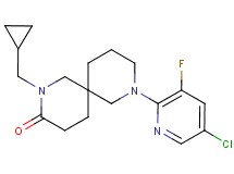 8-(5-chloro-3-fluoro-2-pyridinyl)-2-(cyclopropylmethyl)-2,8-diazaspiro[5.5]undecan-3-one
