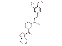 N-[2-(3,4-dimethoxyphenyl)ethyl]-N-methyl-1-(4,5,6,7-tetrahydro-2,1-benzisoxazol-3-ylcarbonyl)piperidin-3-amine