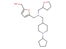 (5-{[[(1-cyclopentyl-4-piperidinyl)methyl](tetrahydro-2-furanylmethyl)amino]methyl}-2-furyl)methanol