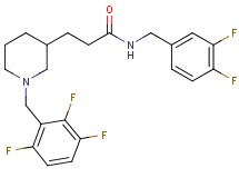 N-(3,4-difluorobenzyl)-3-[1-(2,3,6-trifluorobenzyl)-3-piperidinyl]propanamide