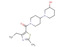 1'-[(4-ethyl-2-methyl-1,3-thiazol-5-yl)carbonyl]-1,4'-bipiperidin-3-ol