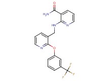 2-[({2-[3-(trifluoromethyl)phenoxy]pyridin-3-yl}methyl)amino]nicotinamide