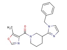 3-(1-benzyl-1H-imidazol-2-yl)-1-[(5-methyl-1,3-oxazol-4-yl)carbonyl]piperidine