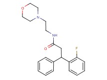 3-(2-fluorophenyl)-N-[2-(4-morpholinyl)ethyl]-3-phenylpropanamide