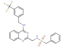 1-phenyl-N-[(4-{[3-(trifluoromethyl)benzyl]amino}-2-quinazolinyl)methyl]methanesulfonamide
