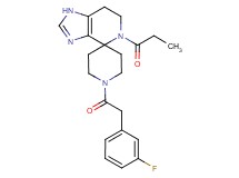 1'-[(3-fluorophenyl)acetyl]-5-propionyl-1,5,6,7-tetrahydrospiro[imidazo[4,5-c]pyridine-4,4'-piperidine]