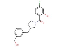 5-chloro-2-({3-[3-(hydroxymethyl)benzyl]pyrrolidin-1-yl}carbonyl)phenol