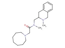 2-(1-azocanyl)-N-methyl-N-[(2-methyl-1,2,3,4-tetrahydro-3-isoquinolinyl)methyl]acetamide