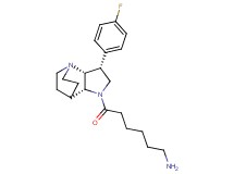 {6-[rel-(2R,3R,6R)-3-(4-fluorophenyl)-1,5-diazatricyclo[5.2.2.0~2,6~]undec-5-yl]-6-oxohexyl}amine dihydrochloride