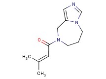 8-(3-methylbut-2-enoyl)-6,7,8,9-tetrahydro-5H-imidazo[1,5-a][1,4]diazepine