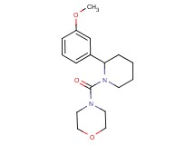 4-{[2-(3-methoxyphenyl)-1-piperidinyl]carbonyl}morpholine