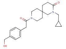 2-(cyclopropylmethyl)-9-{[4-(hydroxymethyl)phenyl]acetyl}-2,9-diazaspiro[5.5]undecan-3-one