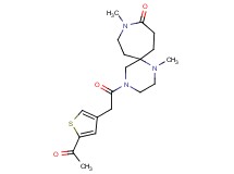4-[(5-acetyl-3-thienyl)acetyl]-1,9-dimethyl-1,4,9-triazaspiro[5.6]dodecan-10-one