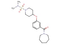 4-[3-(1-azepanylcarbonyl)phenoxy]-N,N-dimethyl-1-piperidinesulfonamide