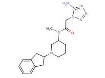 2-(5-amino-1H-tetrazol-1-yl)-N-[1-(2,3-dihydro-1H-inden-2-yl)-3-piperidinyl]-N-methylacetamide