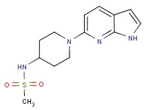 N-[1-(1H-pyrrolo[2,3-b]pyridin-6-yl)piperidin-4-yl]methanesulfonamide