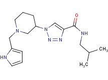 N-isobutyl-1-[1-(1H-pyrrol-2-ylmethyl)-3-piperidinyl]-1H-1,2,3-triazole-4-carboxamide
