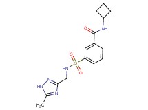 N-cyclobutyl-3-({[(5-methyl-1H-1,2,4-triazol-3-yl)methyl]amino}sulfonyl)benzamide