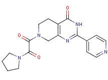 7-[oxo(pyrrolidin-1-yl)acetyl]-2-pyridin-4-yl-5,6,7,8-tetrahydropyrido[3,4-d]pyrimidin-4(3H)-one