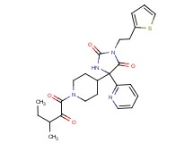 5-[1-(3-methyl-2-oxopentanoyl)-4-piperidinyl]-5-(2-pyridinyl)-3-[2-(2-thienyl)ethyl]-2,4-imidazolidinedione