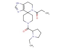 1'-(1-ethylprolyl)-5-propionyl-1,5,6,7-tetrahydrospiro[imidazo[4,5-c]pyridine-4,4'-piperidine]