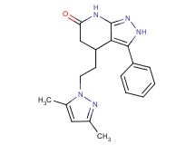 4-[2-(3,5-dimethyl-1H-pyrazol-1-yl)ethyl]-3-phenyl-2,4,5,7-tetrahydro-6H-pyrazolo[3,4-b]pyridin-6-one