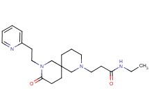 N-ethyl-3-{9-oxo-8-[2-(2-pyridinyl)ethyl]-2,8-diazaspiro[5.5]undec-2-yl}propanamide