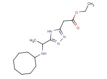 ethyl {5-[1-(cyclooctylamino)ethyl]-4H-1,2,4-triazol-3-yl}acetate