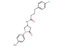 4-(4-chlorophenyl)-N-[1-(4-methylphenyl)-5-oxo-3-pyrrolidinyl]butanamide